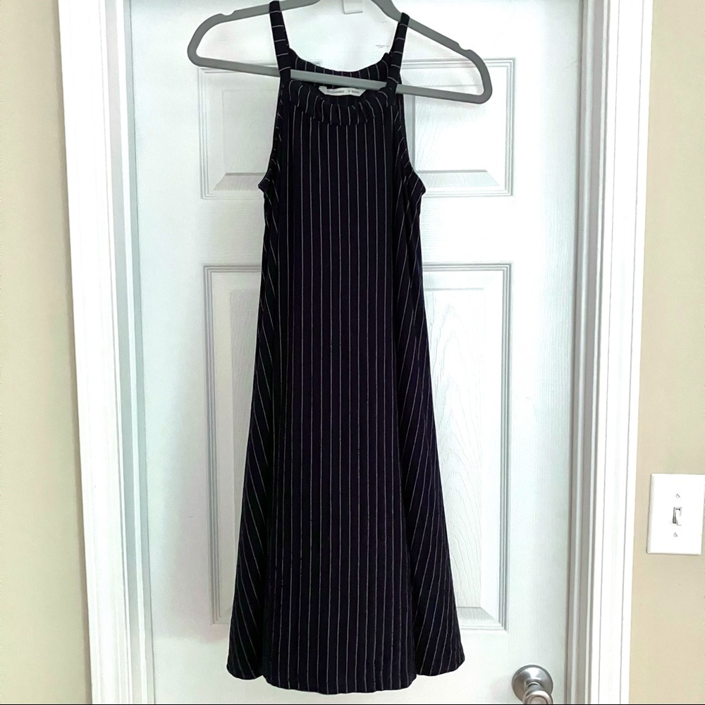 Cottonworld Swing dress navy size small